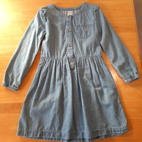 Carter's Other - 🌸🌸HOST PICK!!🌸🌸Carter's Girls Denim Dress Size 5T PERFECT CONDITION